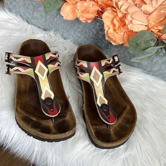 Birkenstock Shoes - Aztec Print Birkis